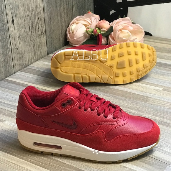 NWT NIKE Air Max 1 Premium SC Gym Red W AUTHENTIC - Picture 4 of 8